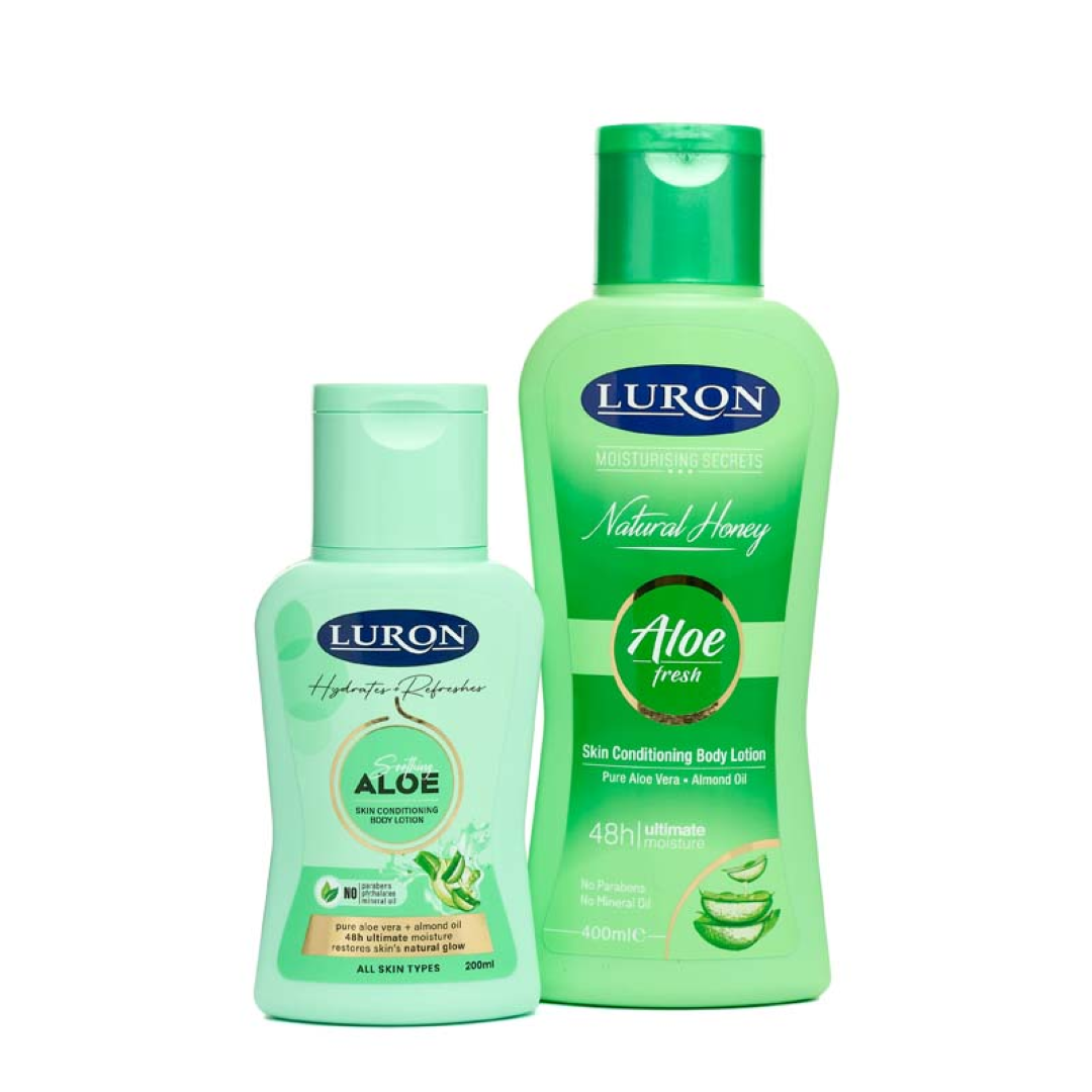 LURON NATURAL HONEY &ALOE VERA LOTION 400ML
